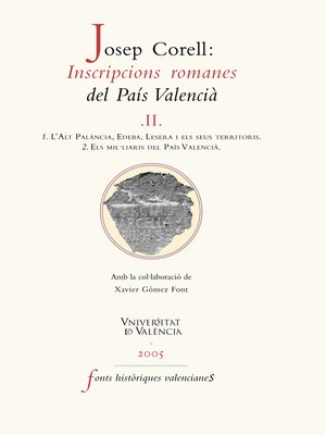 cover image of Inscripcions romanes del País Valencià, II